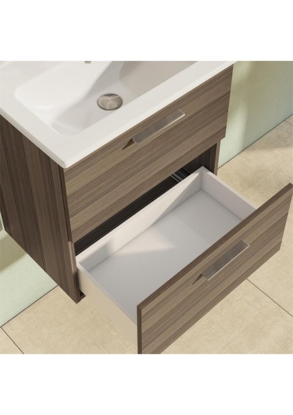 Mia 80 cm Cordoba Çekmeceli Banyo Dolabı Takımı 75101 fırsatları