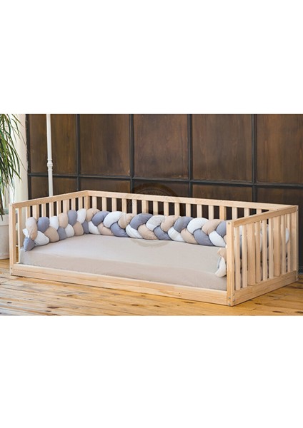 Montessori Doğal Ahşap Karyola Kanepe Model 120X200 cm modelleri