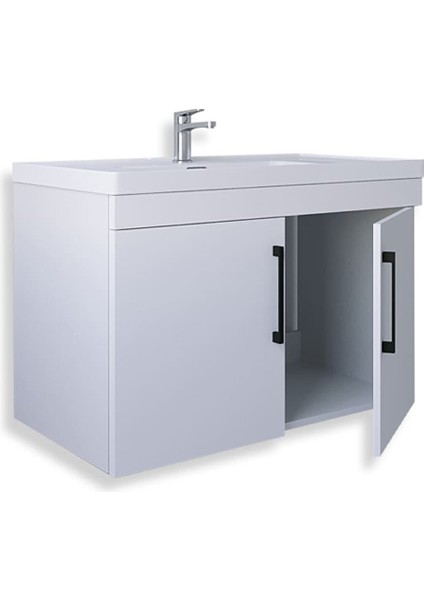 Yalova 65 cm Mdf Banyo Lavabolu Alt Dolap Beyaz fiyatları