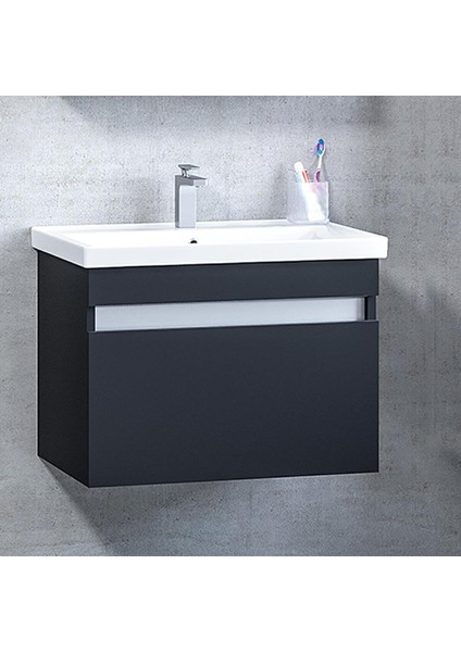 Turkuaz Frame Etajerli Lavabo 65*45CM ve More 65 Banyo Dolabı