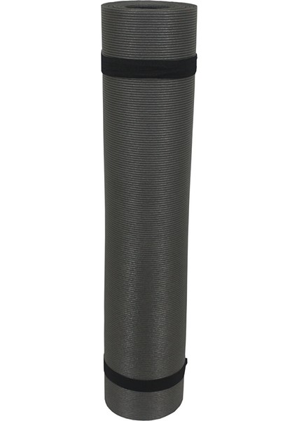 Pilates Yoga Matı 180X60 5mm Çizgi Desen Antrasit fırsatları