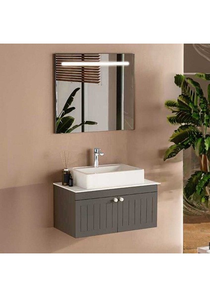 Efes Banyo Dolap Takımı 100CM Antrasit