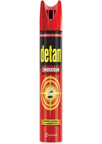 Sinekkıran Sivrisinek,karasinek ve Yakarca Etkili 275ML Kzmprt