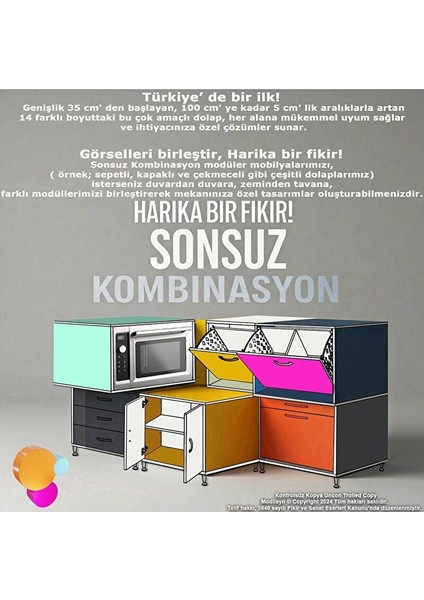 Söke 100X75X32,5 cm Lik Ekstra Büyük 3 Çamaşır Sepet Hazneli Dolap Banyonuzun Yeni Gözdesi