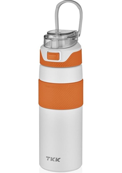 Tkk 600ML Pipetsiz Çift Yalıtımlı Paslanmaz Çelik Termos 6 Saat Sıcak/soğuk Beyaz fiyatları