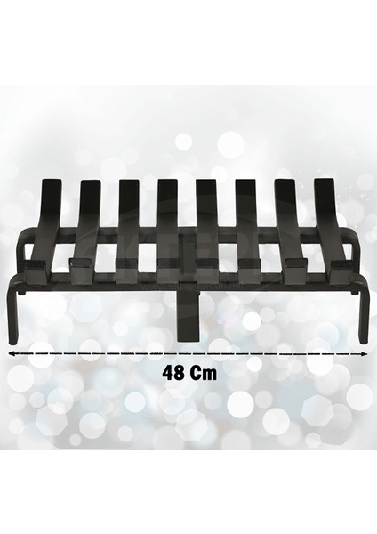 Şömine Izgarası 8 Çubuklu 48 cm x 32 cm Ekstra Dar Gözlü Izgara fiyatları