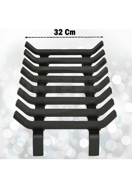 Şömine Izgarası 8 Çubuklu 48 cm x 32 cm Ekstra Dar Gözlü Izgara modelleri