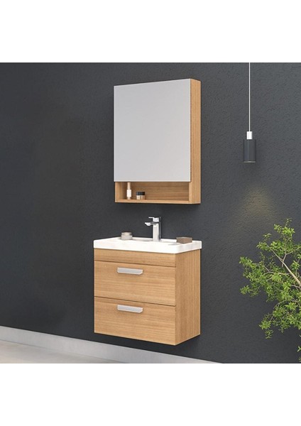 Nova 60 cm Morgana Kiraz Banyo Dolabı Takımı