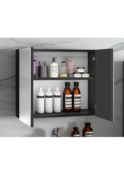 Antasit 65 cm + 35 cm Mdf Boy Dolaplı Seramik Lavabolu Ayna Dolaplı Banyo Dolabı Takımı fırsatları