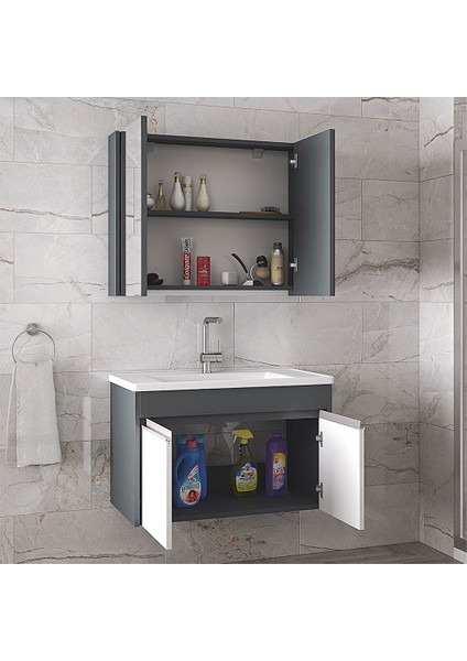 Visente-Ea 80 cm Banyo Dolabı Takımı modelleri