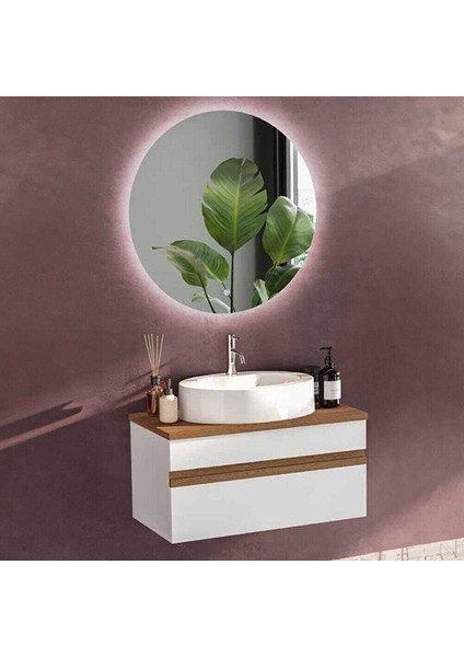 Woodline Banyo Dolap Takımı Woodline 3985 V31 85CM Beyaz