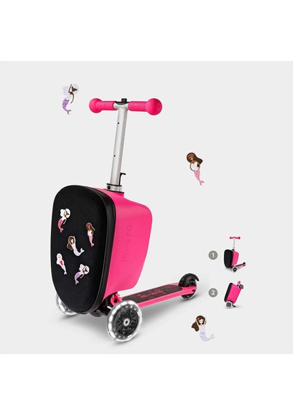 Luggage Junior Patch & Play Pink Scooter