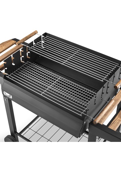 Grillchi Standlı Yükseklik Ayarlı Çift Izgara Barbekü Mangal fiyatları