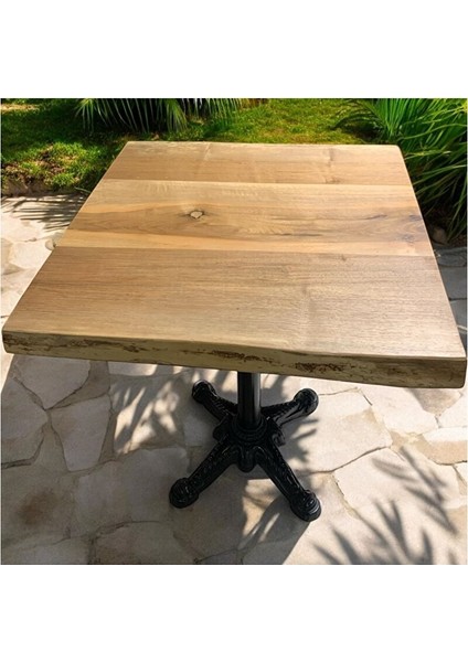 Cafe Masa Ahşap Kütük Masa 70 x 70