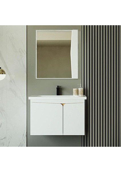 Denko Erel 65 cm Mdf Beyaz Banyo Dolabı Alt Modül ve Lavabo fiyatları