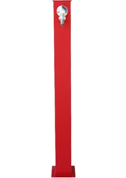 Kare Bahçe Çeşmesi Kırmızı 8*15*86CM