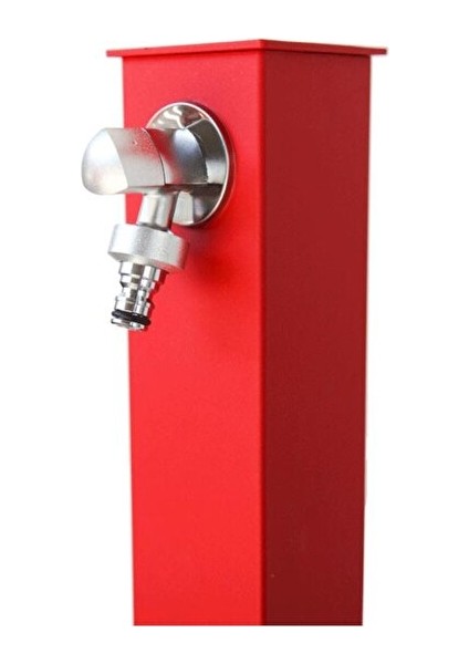 Kare Bahçe Çeşmesi Kırmızı 8*15*86CM modelleri