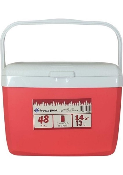Sunset Glide 14 Qt Soğutucu Buzluk 13 Litre Kırmızı