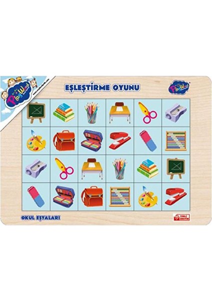 Ahşap Eğitici Eşleştirme Okul Eşyaları ONY264 Playwood