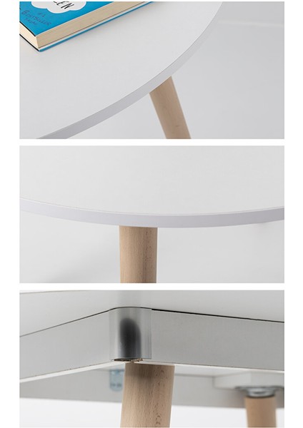 Bistro 100CM / Yuvarlak Mutfak Masası / Yuvarlak Yemek Masası / Beyaz modelleri