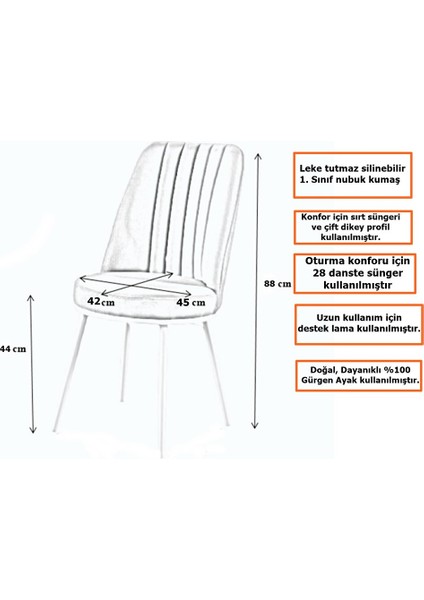 KFH-1917 Barok Renk Dikdörtgen Açılabilir Yemek ve Mutfak Masa 80X170 Takımı 4 Sandalyeli Krem