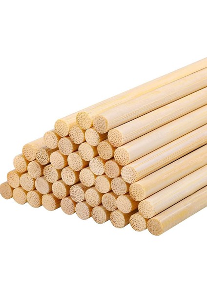 Ahşap Bambu Maket Patates Kızartma Çubuğu Çöp Şiş - Boy : 35 Cm./ En : 5 Mm. - 300 Adet