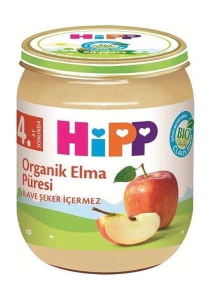 p Organik Elma Püresi 125 Gr