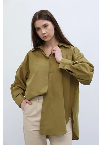 Uzun Kol Gömlek - Koyu Haki modelleri