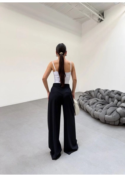 230 gr Poly Viscose Full Lycra Pi̇leli̇ Palazzo Pantolon fiyatları