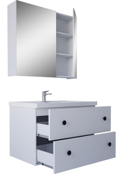 Home Tiflis 65 cm Mdf Banyo Dolabı Seti Beyaz fiyatları
