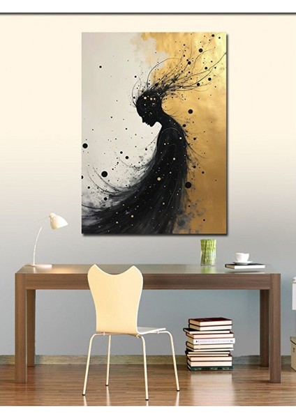 Kanvas Tablo Rüzgarla Savrulan Kadın 50X70 cm fiyatları