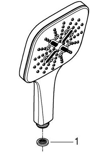 Rainshower Smartactive 130 Cube El Duşu 3 Akışlı - 26582AL0
