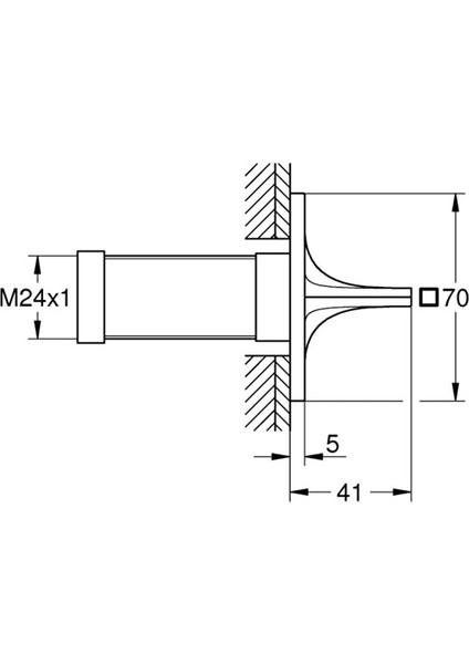 Allure Ankastre Stop Valf - 19334GN1
