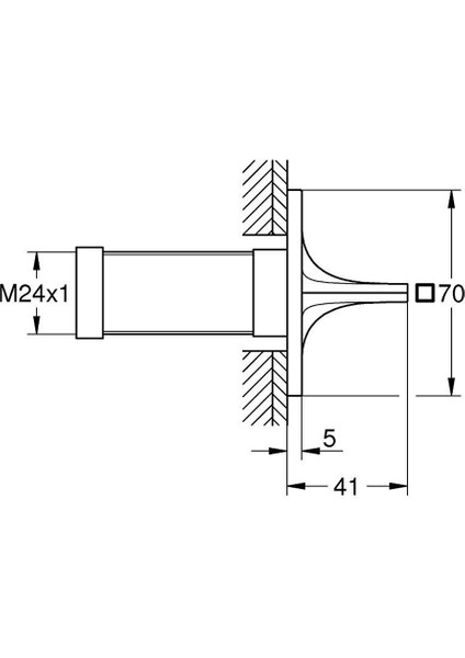 Allure Ankastre Stop Valf - 19334GN1