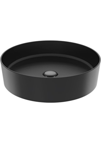 LP145-00SM Loop Yuvarlak Çanak Lavabo 45 cm Mat Siyah