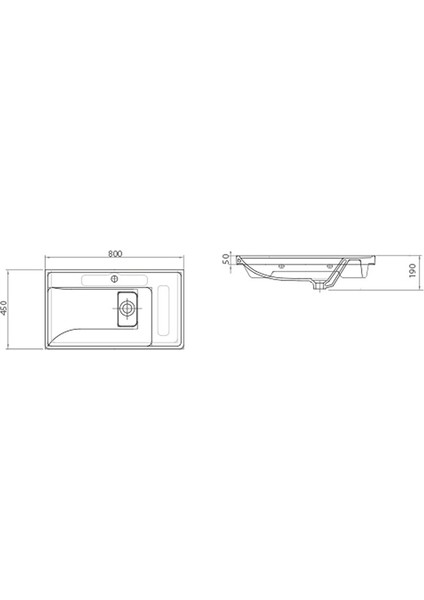 Quattro 80 cm Dolap Uyumlu Etejerli Lavabo - 8080 fiyatları