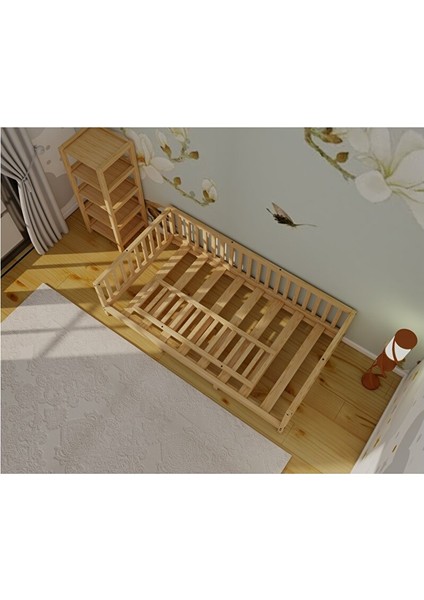 Çift Kullanımlı Montessori Çocuk Yatağı 90X190 cm