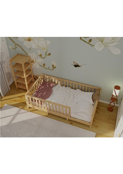 Çift Kullanımlı Montessori Çocuk Yatağı 90X190 cm fırsatları