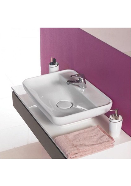 Turkuaz Cerastyle Lal Serisi Tezgah Üstü Çanak Lavabo 60*42 cm
