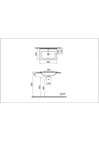 Mia Etajerli Lavabo 60 cm 7461L003-0002 fiyatları