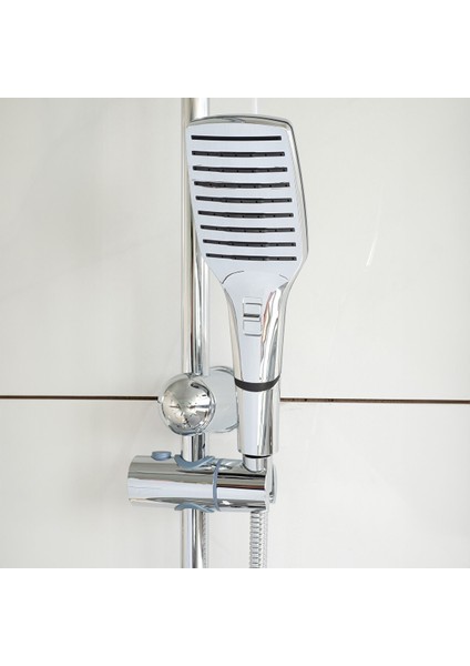 Banora Deluxe Dikdörtgen Robot Duş Sistemi, 2 Fonksiyonlu El Duşu, Paslanmaz Çelik, Standart Sabunluk, Krom