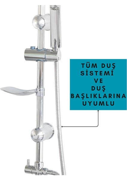 Banora Spiral Duş Başlığı Hortumu, Paslanmaz, Esnek, G1/2" Için Uygun Standart Bağlantı, 150 Cm, Krom fırsatları