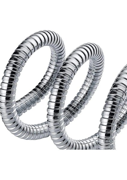 Banora Spiral Duş Başlığı Hortumu, Paslanmaz, Esnek, G1/2" Için Uygun Standart Bağlantı, 150 Cm, Krom