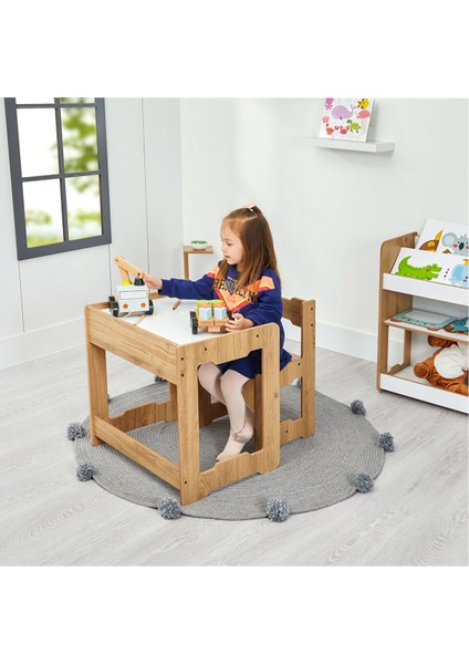 4-6 Yaş Martı Ahşap Montessori Çocuk Oyun, Çalışma ve Aktivite Masası ve Sandalyesi fiyatları