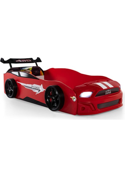 Kırmızı Arabalı Yatak Sport Mustang Işıklı indirimleri