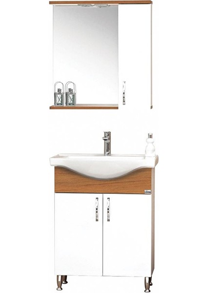 Petra Banyo Dolabı Teak 65 cm