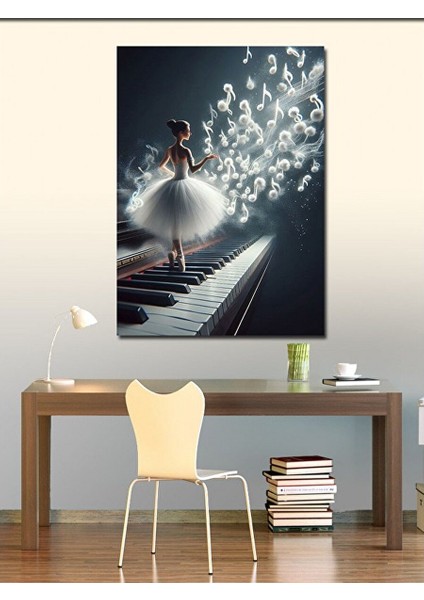 Kanvas Tablo Balerin ve Piyano 50X70 cm fiyatları