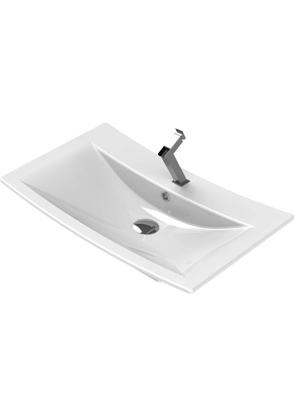 Turkuaz Cerastyle Bella Tezgah Üstü Lavabo 70*45 cm
