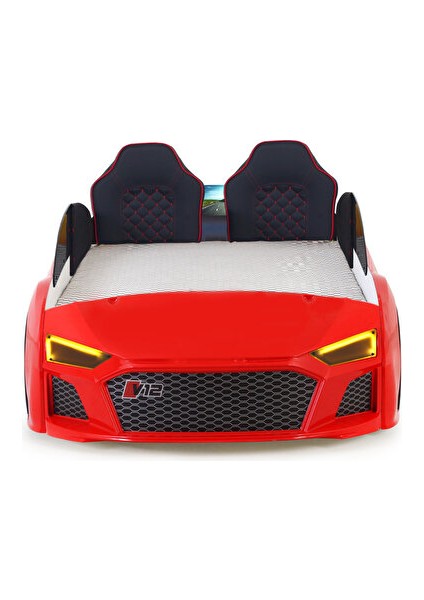 Kırmızı Arabalı Yatak V12 Audi Full Ledli Kumandalı ve Müzikli fiyatları