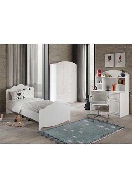 Country Çocuk Odası Takımı Beyaz Tamamı Mdf